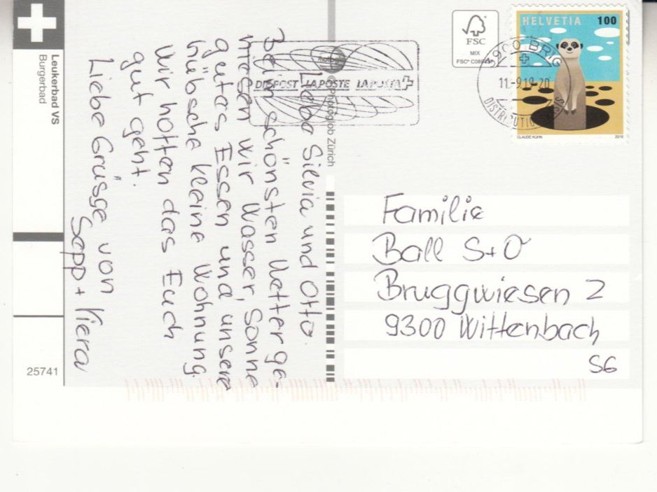 Cartoline postali: Leukerbad 2019 – Usato da Bürglen TG venduto da StampGraf 1