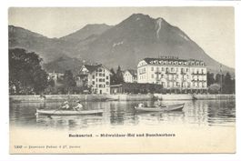 Beckenried (NW) Hotel Nidwaldner-Hof und Buochserhorn - 1902