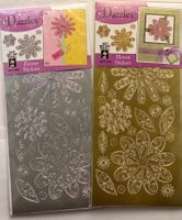 Siliver and Gold stickers - Flowers