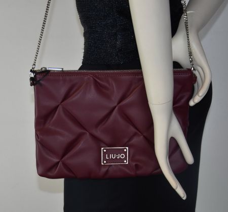 LIU JO Damen Tasche Schultertasche Clutch/wein rot/29x20/Neu