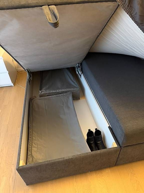 Letti: Boxspringbett grau – Usato da Riehen venduto da instyle03 2