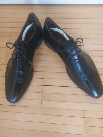 Schwarze Lederschuhe von Walder, Grösse 42, Top Zustand!