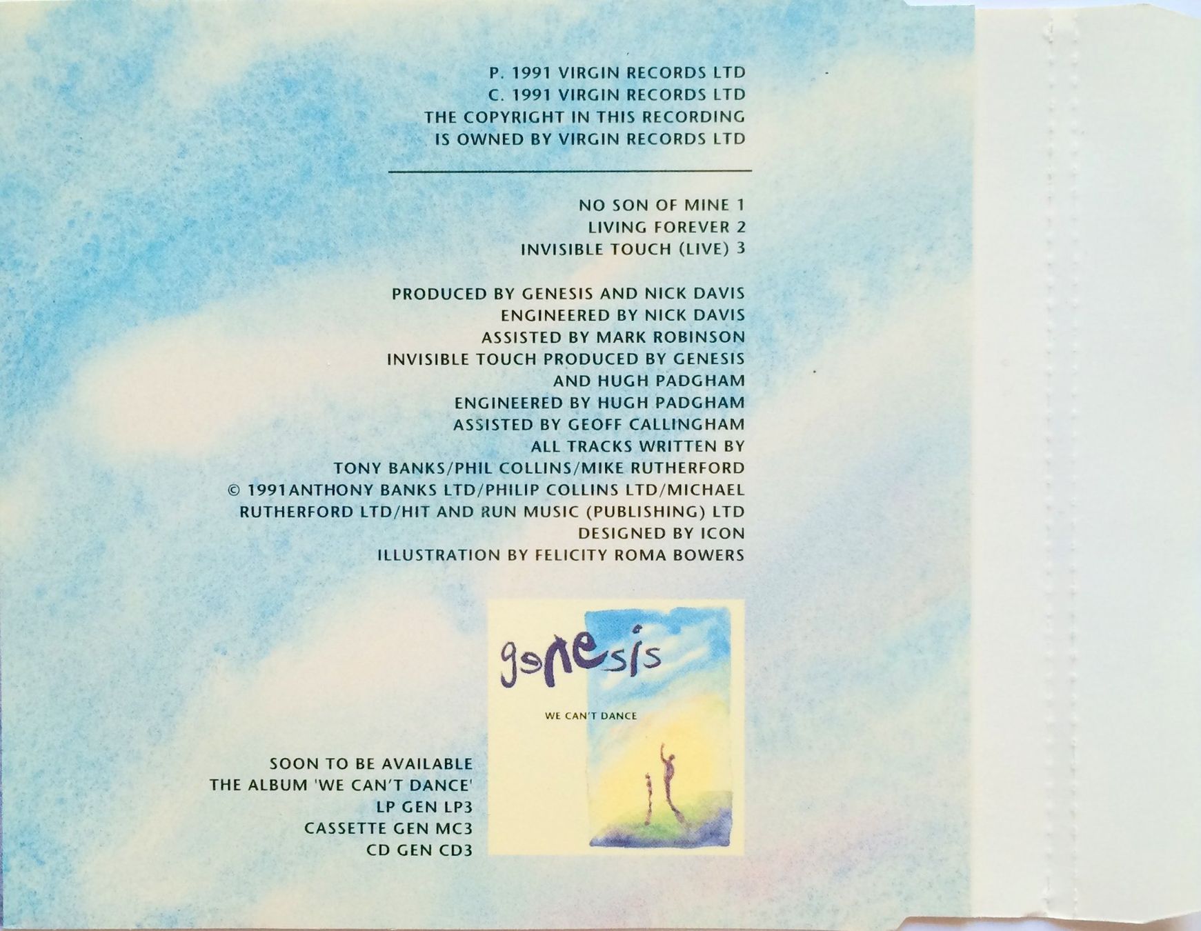 CD: GENESIS - NO SON OF MINE – Usato da Bottens venduto da hotter-than-hell 1