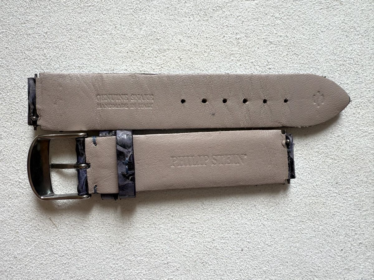 Bracciali & Braccialetti: Philip Stein Uhrenarmband, Schlangenleder – Usato da Uerikon venduto da Irina108 1