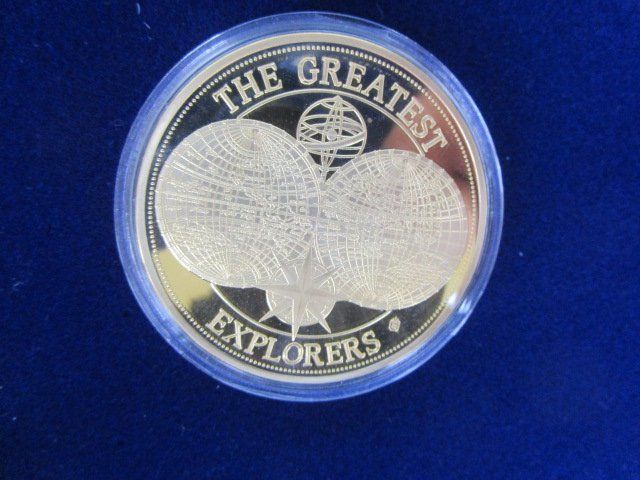 Médailles: Captain James Cook - 40 mm - vergoldet - PP – Neuf avec emballage d'origine à Luzern par Horoskop1 1
