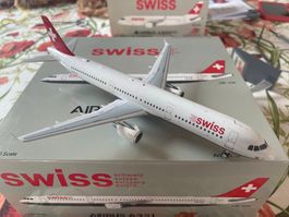 Airbus A321 Swiss HB-IOK 1/200 Metall