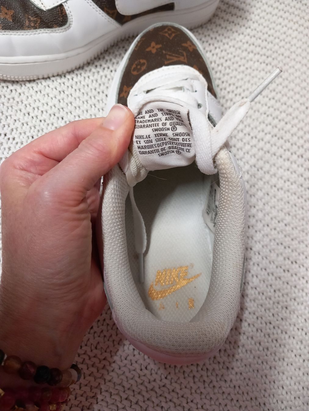 Nike Scarpe da uomo: NIKE Air Force 1 Custom Louis Vuitton Gr.38 – Usato da Merligen venduto da muss_haben 4