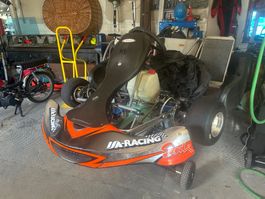 WANKEL 407ccm Rennkart inkl. Transportwagen ,Satz Sliks u. Z