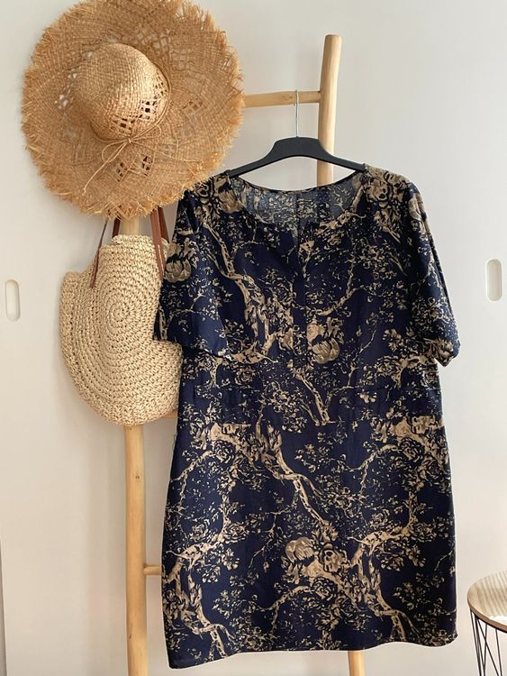 Robe Diesel Longue Midi Pour Femme, Taille S, Couleur Bleu Nuit, Neuve Avec étiquettes