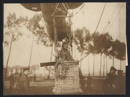 Fotografie 1. WK, Ballonbeobachter einer