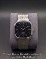 Vintage Omega Constellation Quartz – Integriertes Mesh-Band