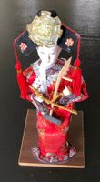 Geisha doll Stoff Pappe antik selten Sammler Deko Japan