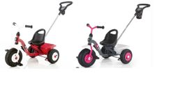 Im Set 2 Stück Kettler Dreirad Toptrike Air rot + grau pink