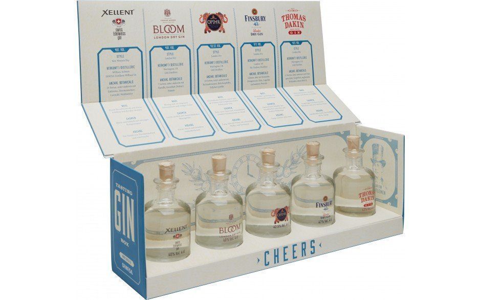 Spirituosen: Gin o'Clock Gin Tasting Box – Neu und originalverpackt aus Menziken von Beguan