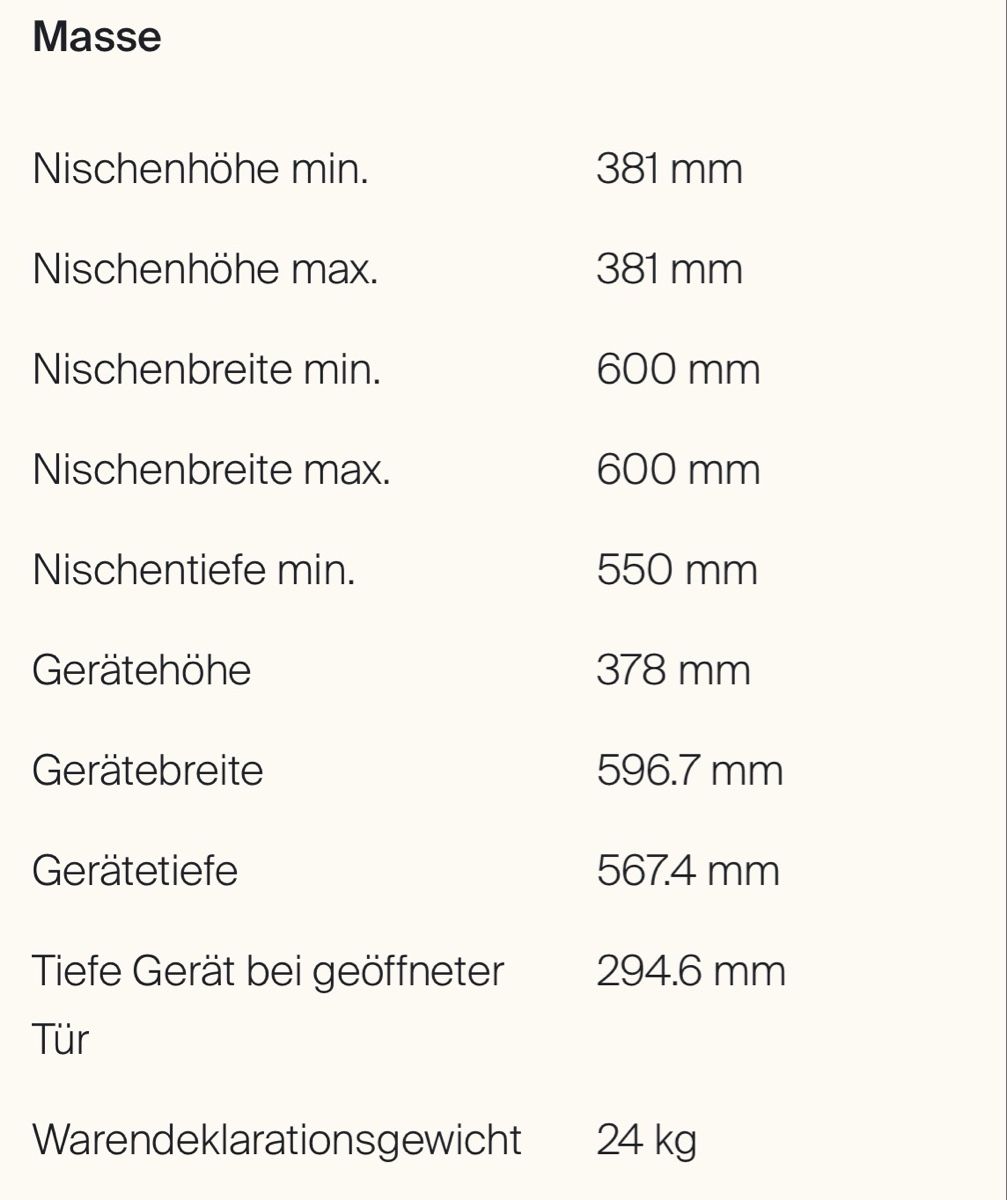 V-Zug Elettrodomestici da cucina: Steamer – Nuovo e nell'imballaggio originale da Zug venduto da Schweiz90 5