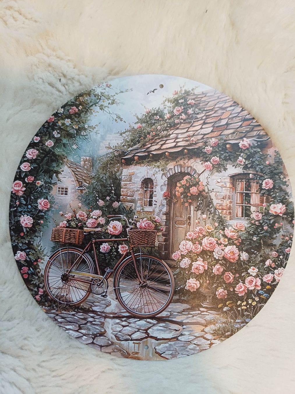 Insegne: Metallschild Landschaft Rund 20cm Durchmesser / Bild – Nuovo e nell'imballaggio originale da Walenstadt venduto da emynmuil1