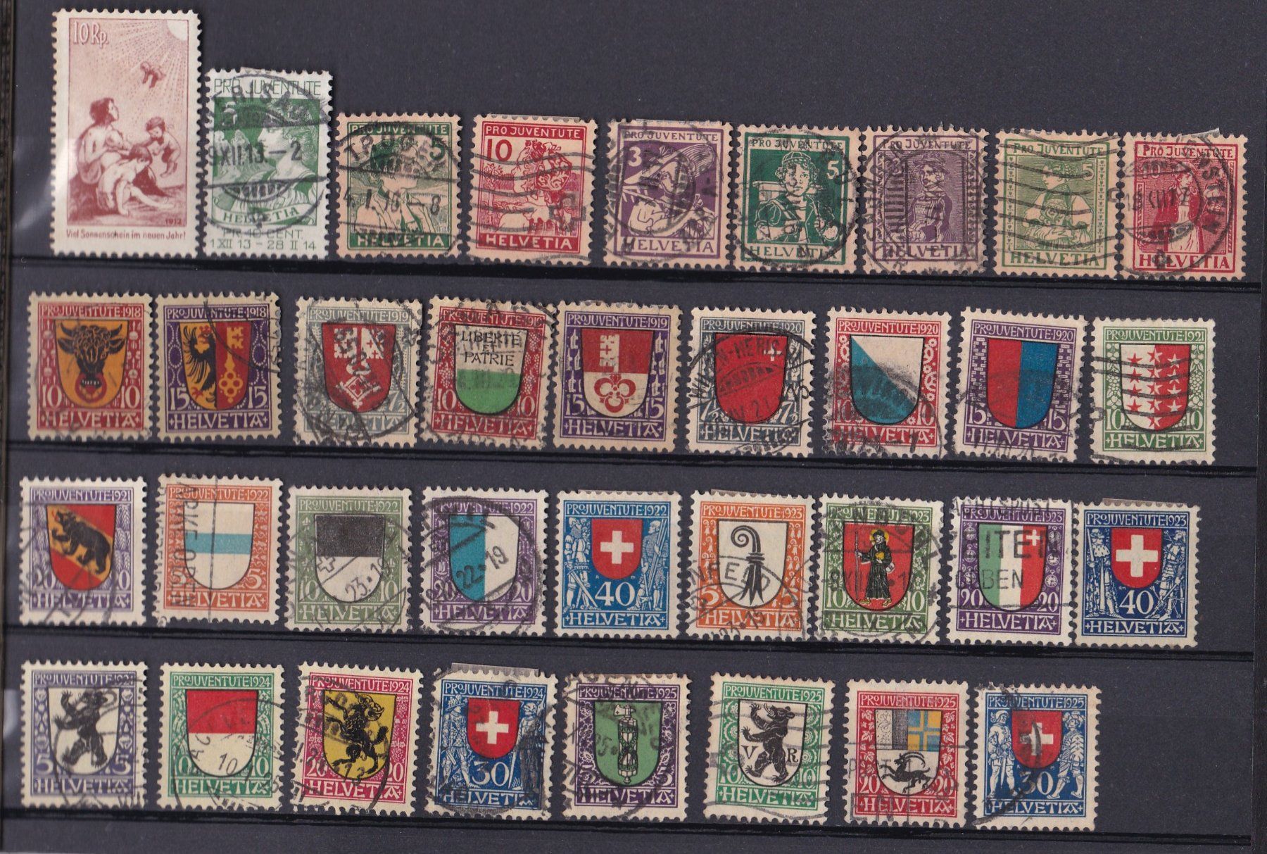 Tutti i francobolli: Pro Juventute Briefmarken Lot, ab Vorläufer – Usato da Münchwilen AG venduto da Nesar