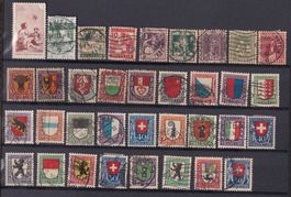 Pro Juventute Briefmarken Lot, ab Vorläufer