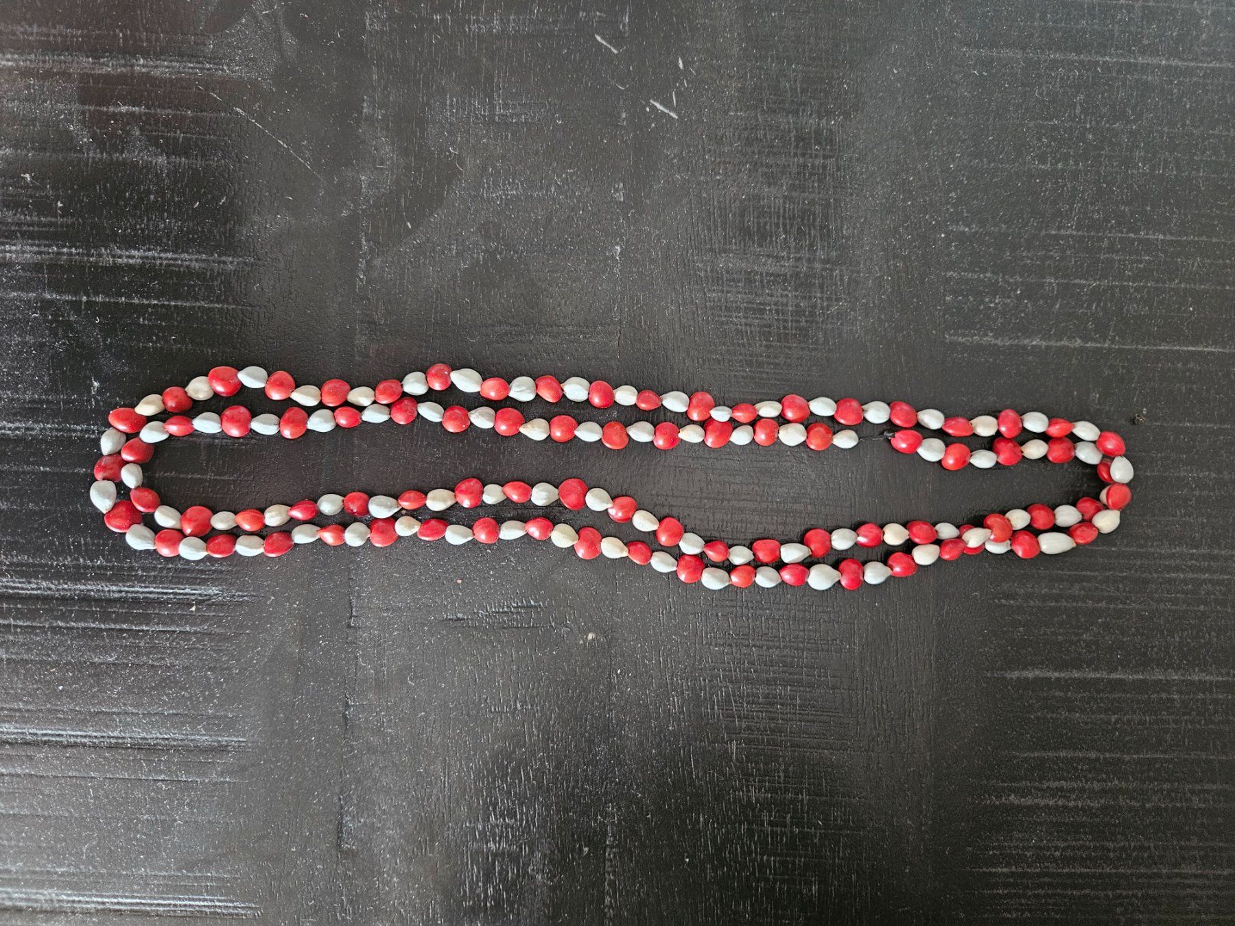 Ketten: Rote & Weisse Samen-Kette, Boho Chic Statement Kette 📿 – Neu (gemäss Beschreibung) aus Basel von Anghkorwatt 3