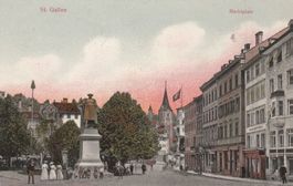 St.Gallen- Marktplatz-ungelaufen