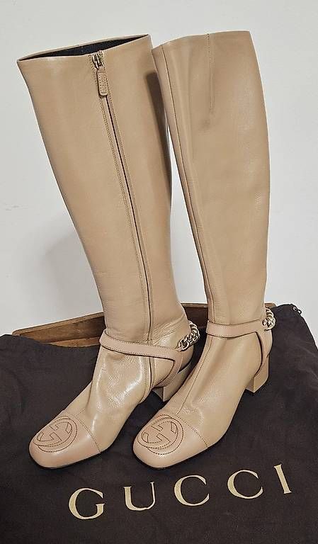 Gucci Scarpe da donna: Gucci - Stivali in Pelle - Originali – Nuovo e nell'imballaggio originale da Lugano venduto da G_E_M_