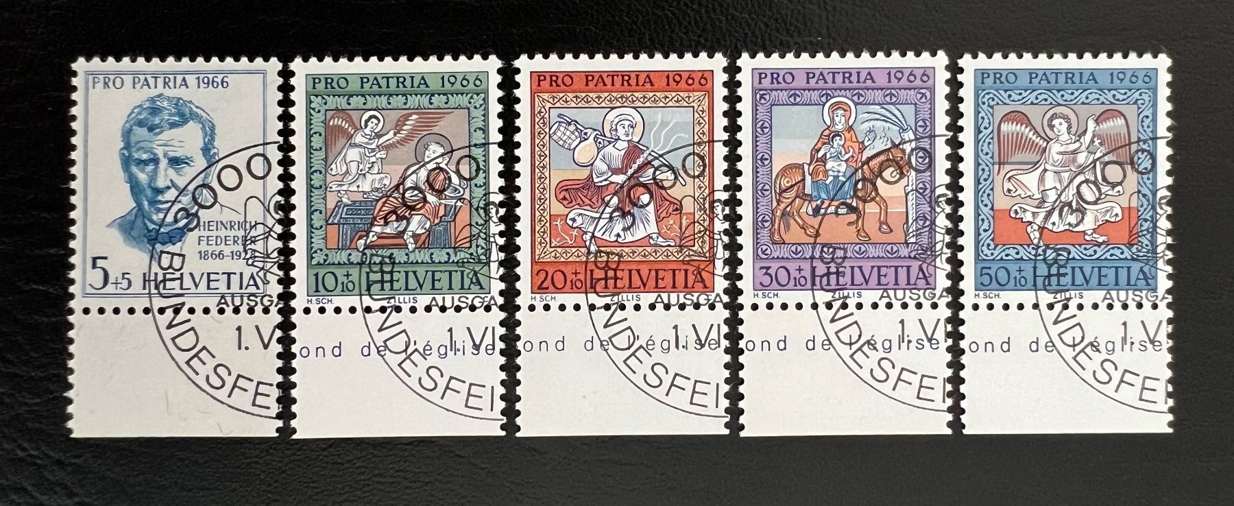 Tutti i francobolli: 1966 Pro Patria Serie ET – Usato da Endingen venduto da haifu