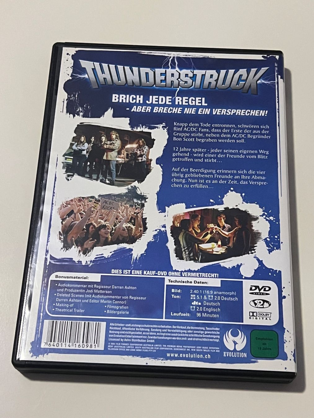 Alle DVDs: DVD Thunderstruck – Gebraucht aus Altstätten SG von sheamus 1