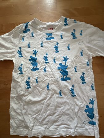 Uniqlo x Disney Mickey Mouse blau weiss Gr. M getragen