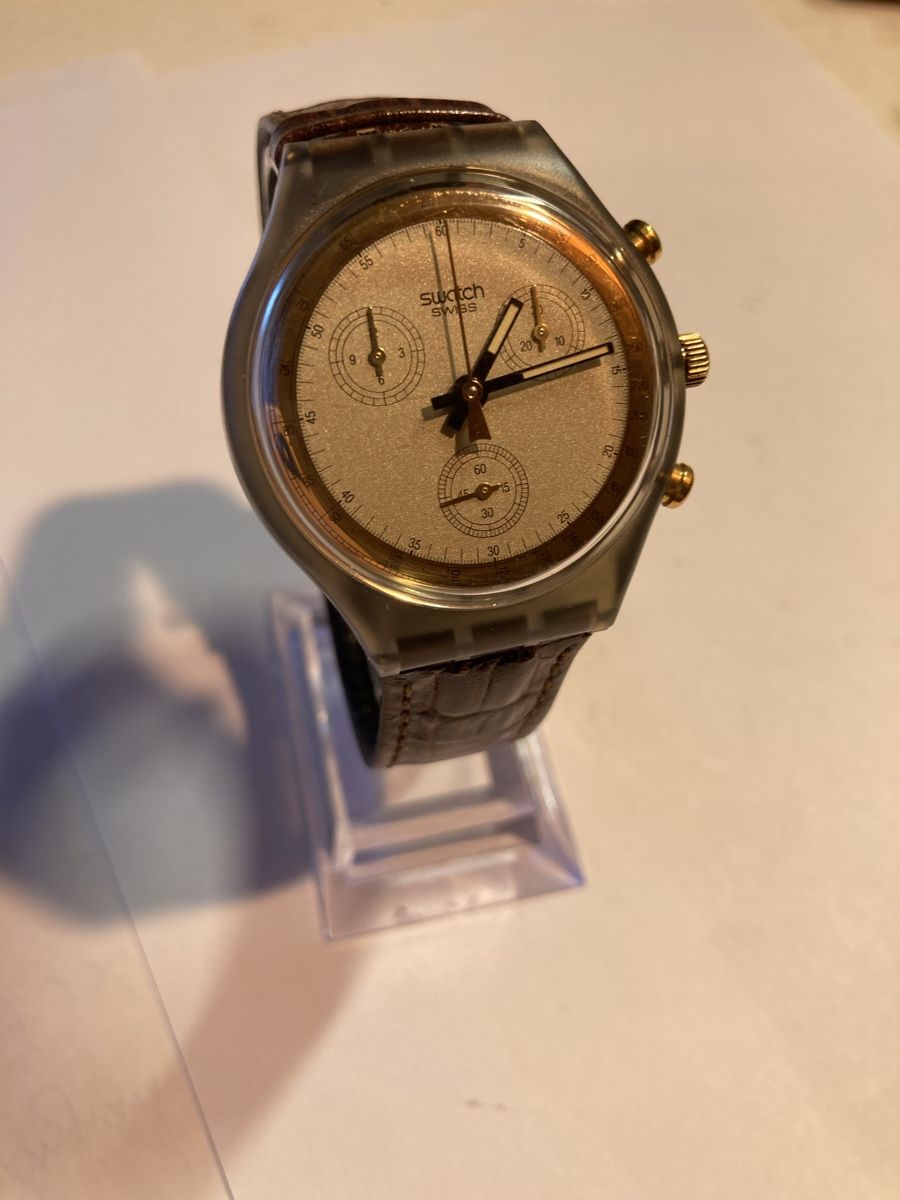 Swatch Uhren: Swatch Chronograf quartz 1990, 37.5 mm – Gebraucht aus Glattbrugg von vintagemania 1
