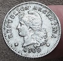 ARGENTINIEN 10 CENTAVOS 1908