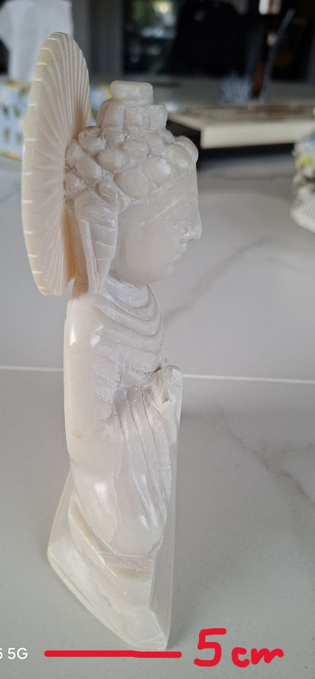 Sculptures & Statues: Stein Buddha weiss – D'occasion à Ziefen par MullerD 2