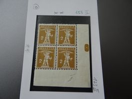 Tellknabe Nr. 125II 4er Block postfrisch** mit Bogenrand