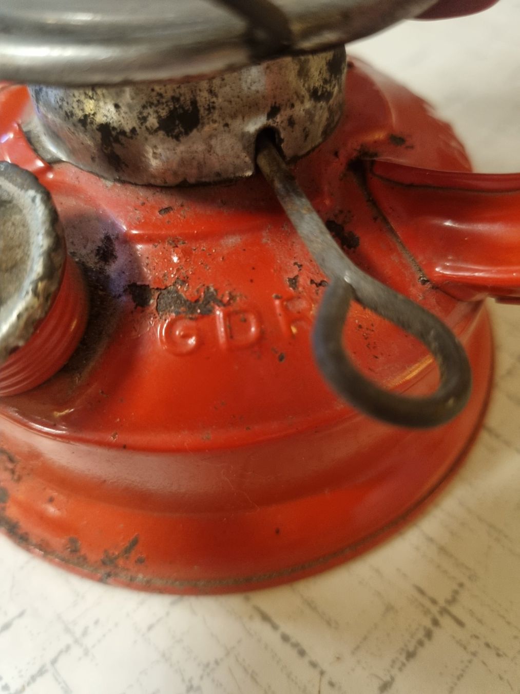Lampade: Petroleumlaterne BAT DDR, rot – Difettoso da Scharnachtal venduto da devin03 1