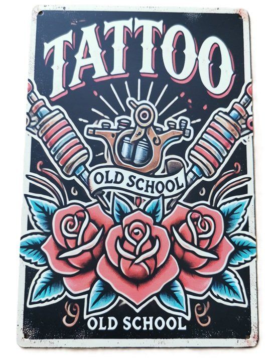 Insegne: TATTOO - Blechschild  (neu, OVP) – Nuovo e nell'imballaggio originale da Wilen b. Wollerau venduto da morethanmusic
