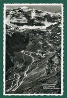 Klausenstrasse gegen Passhöhe mit Clariden, gelaufen 1956