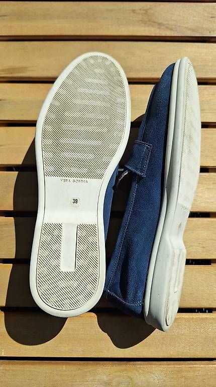Scarpe da donna: blaue Wildleder-Mokassins, Grösse 39 – Usato da Cham venduto da Logic_Shop_CH 2