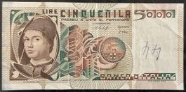 Italienische 5000 Lire Banknote, Vintage Geldschein 💰 Top!