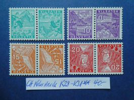 CH Kehrdruck K28-K31 postfrisch **