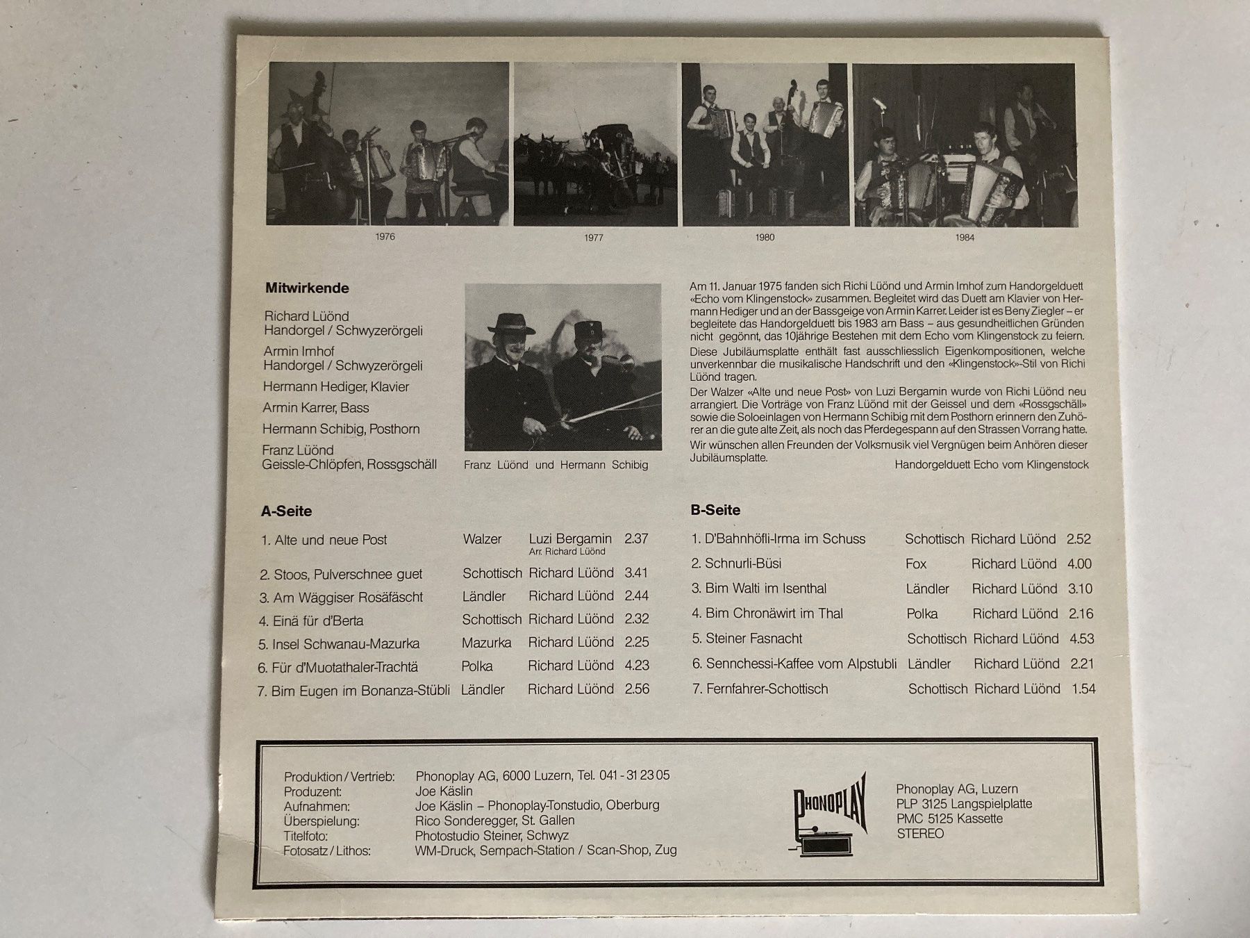 Vinyles: Echo vom Klingenstock – D'occasion à Zürich par Chaeffeler 1