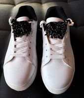 Sisley Sneaker Perlen Gr. 39 Weiss/Schwarz Damenschuhe