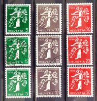 1939: Expo nationale, les séries de rouleau/Rollenmarken O