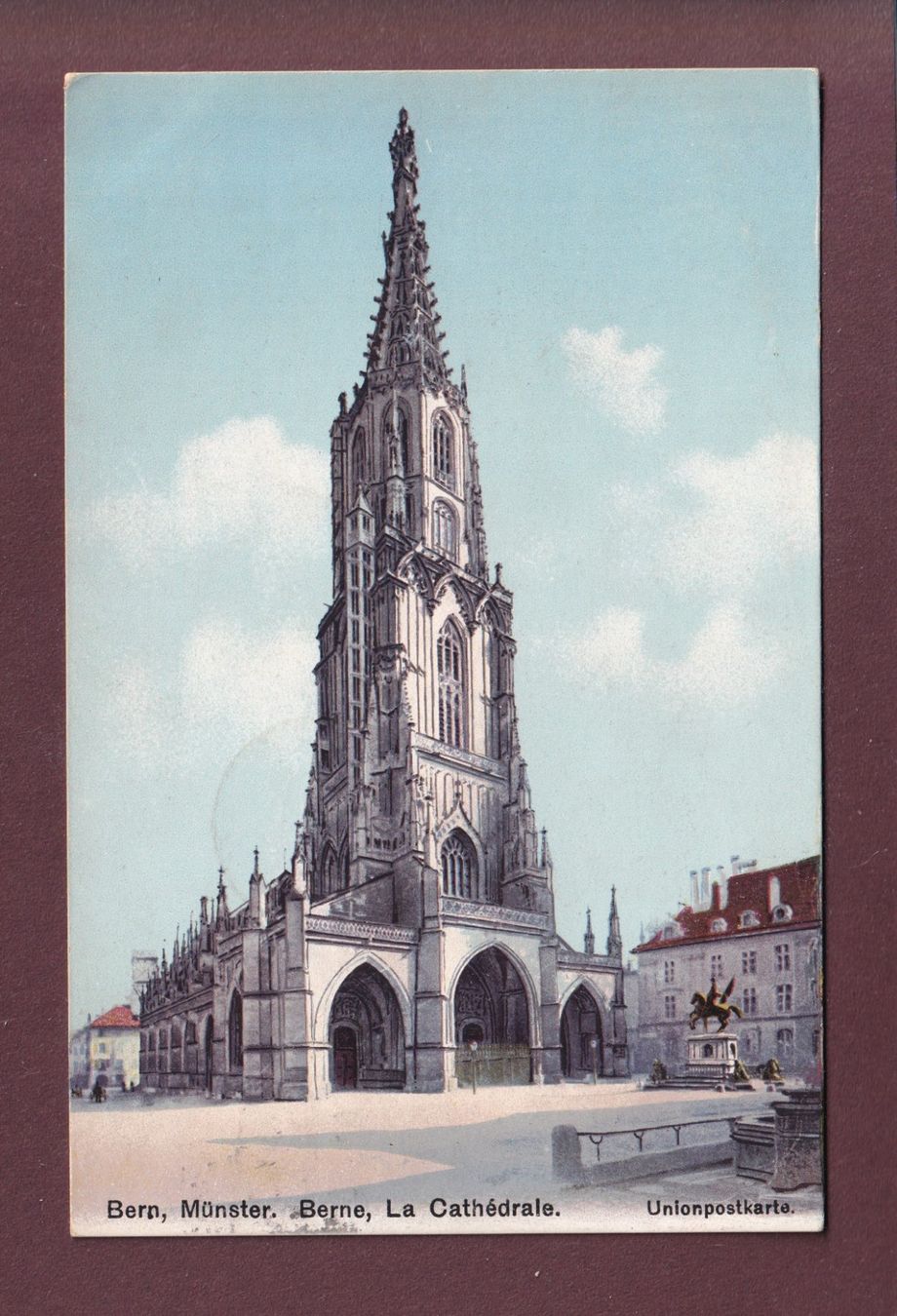 Cartoline postali: BERN - Münster - 1906 – Usato da Pully venduto da nicecards