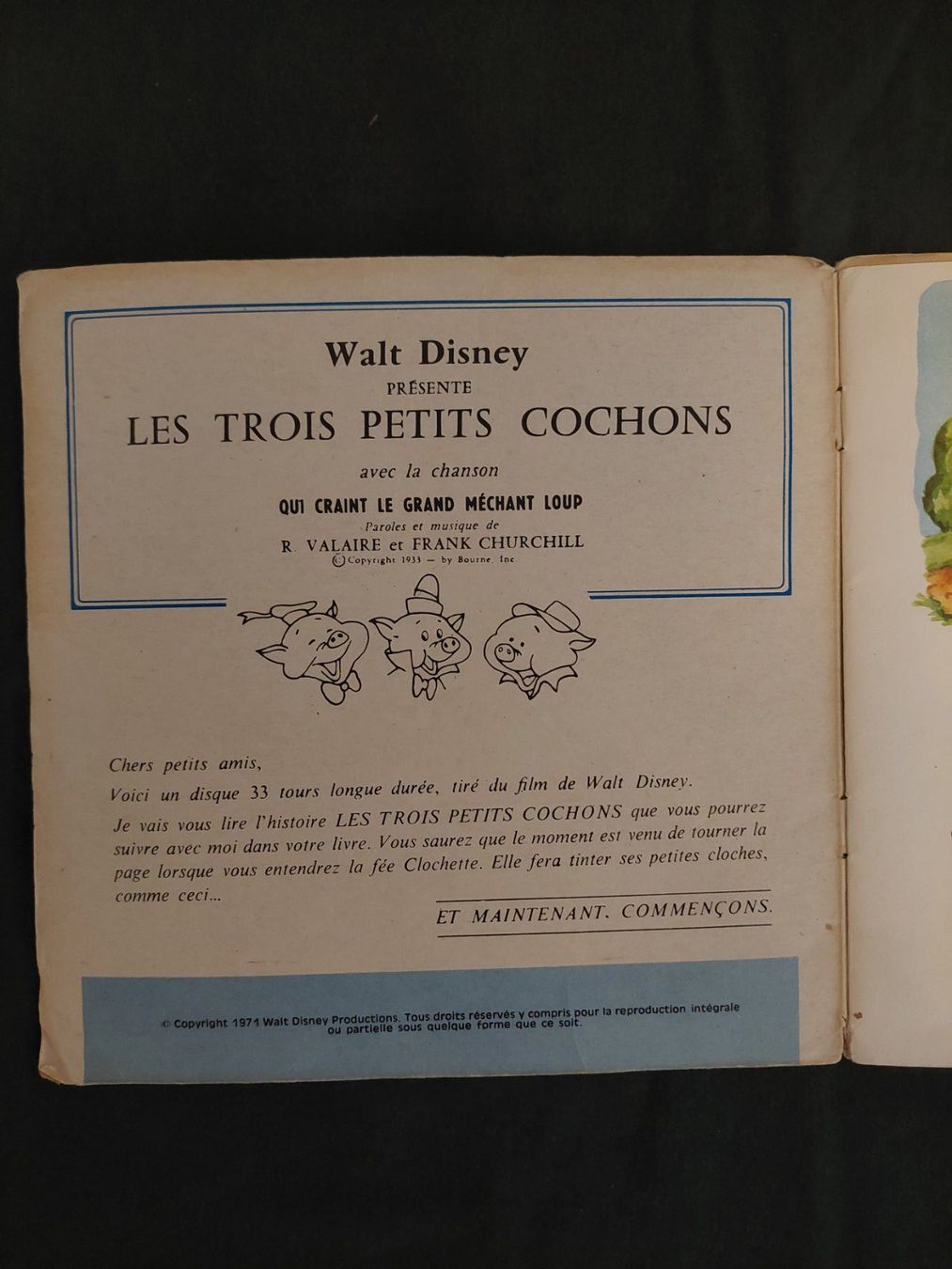 Dischi in vinile: Disney Vinyle L. Durée 1971 Les 3 Pts. Cochons BE+ – Usato da Genève venduto da Blu_BD 5