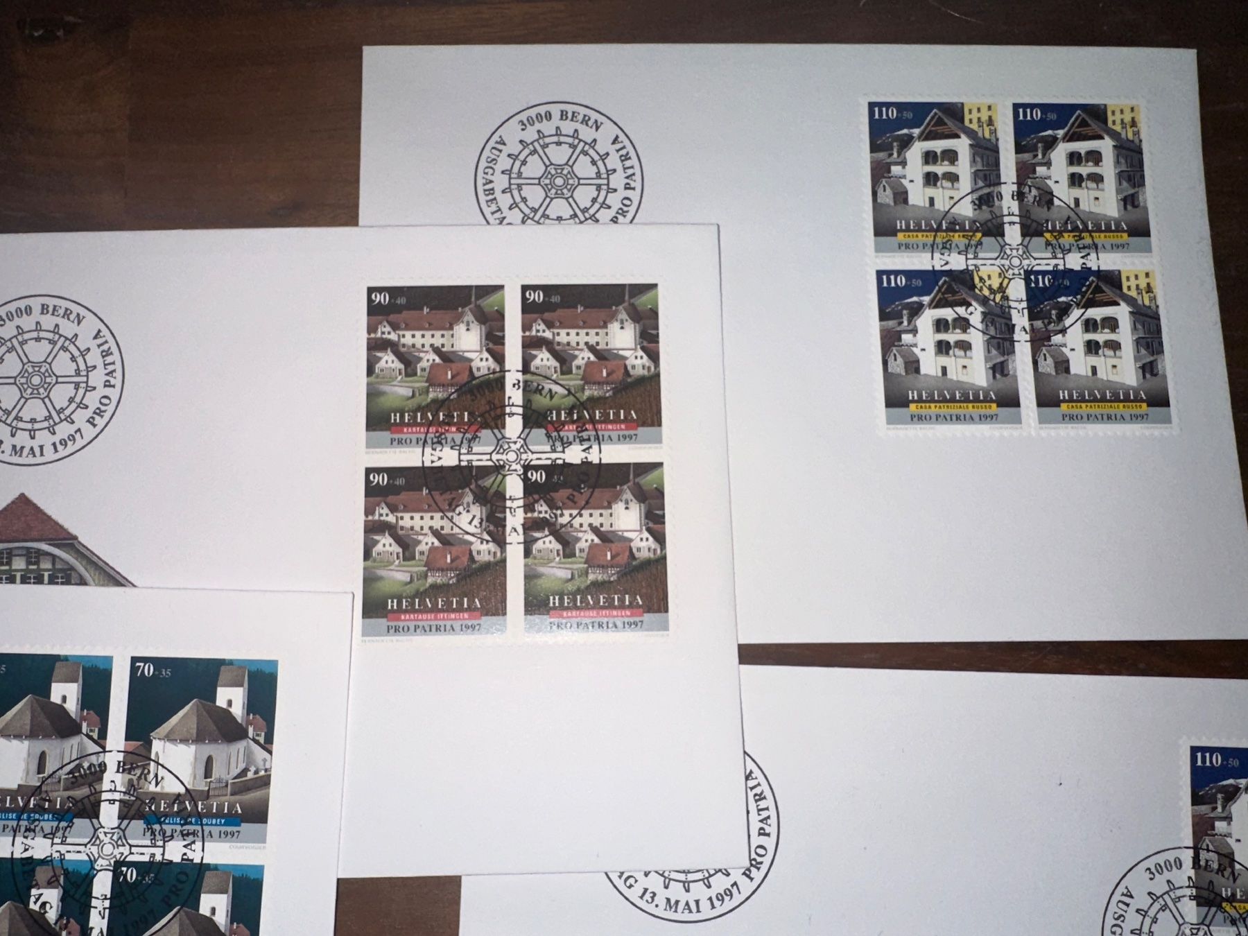 Tutti i francobolli: Set 1997 Pro Patria FDC Ersttagsumschlag – Usato da Stettfurt venduto da 2442 3