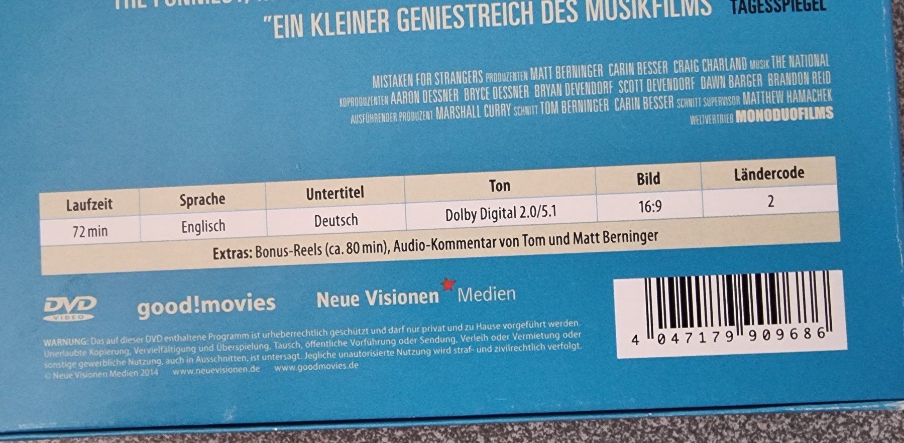 Tutti i DVDs: DVD Mistaken for Strangers – Usato da Oetwil am See venduto da fineli2 1