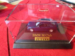 BMW M3 COUPE E-36 BMW M CLUB SONDERMODELL HERPA OVP PIRELLI