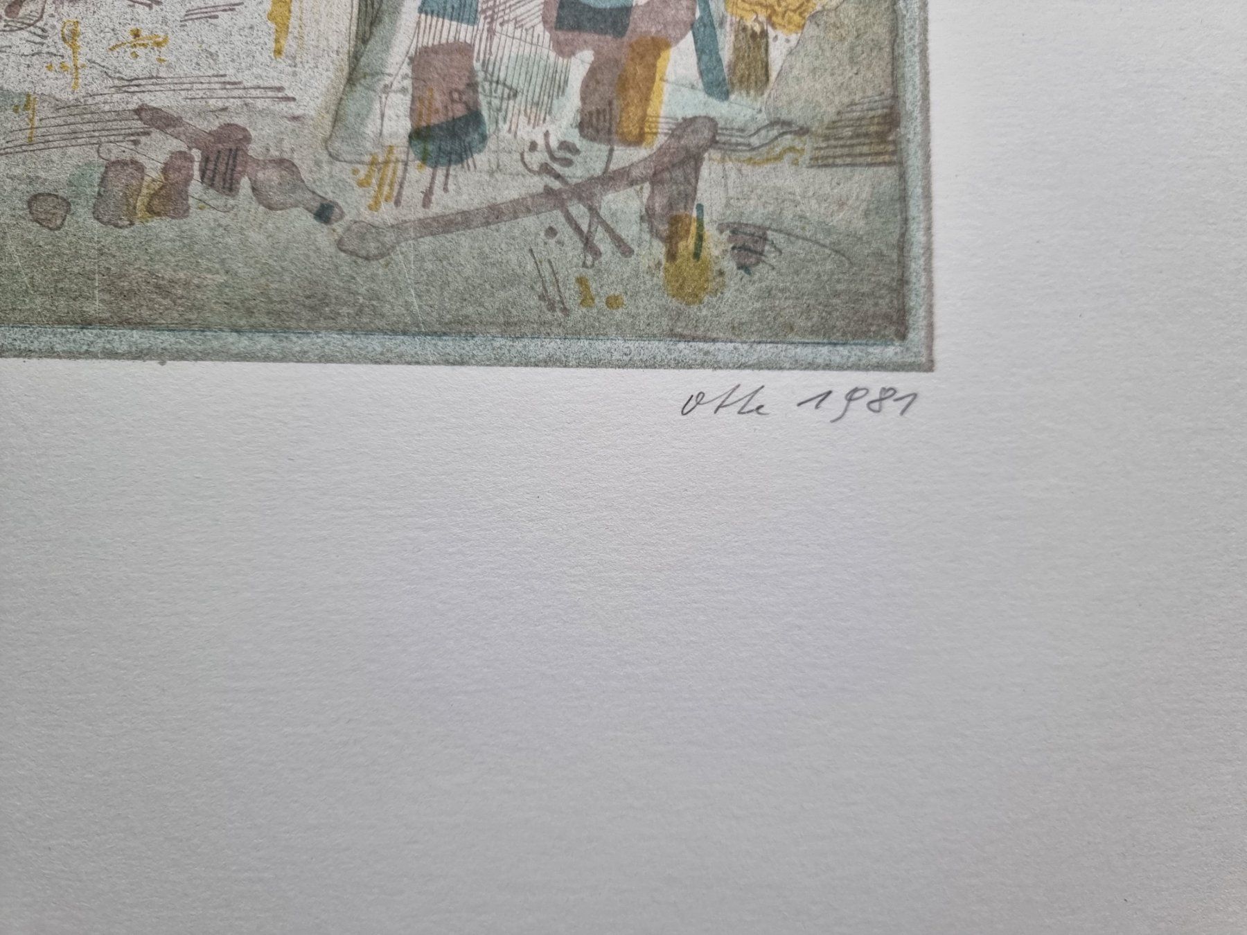 Grafiken & Lithographien: WERNER OTTE LITHOGRAPHIE SIGNIERT NUMMERIERT – Gebraucht aus Gersau von grafik-kunst 2
