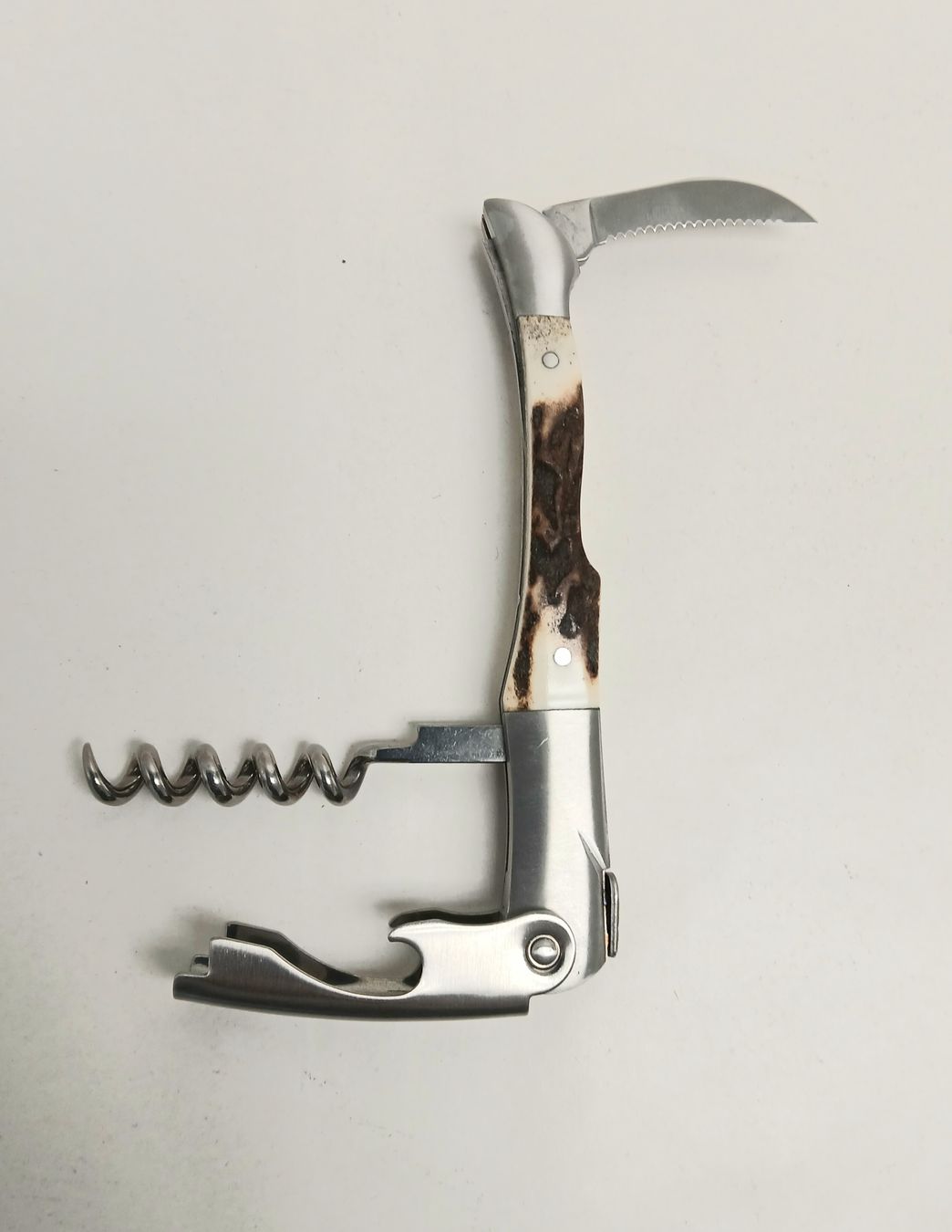 Laguiole Apribottiglie & Tappi per chiusura: NEW! Laguiole corkscrew with wooden Case single hinge – Nuovo e nell'imballaggio originale da Dübendorf venduto da LoRi-2026 5