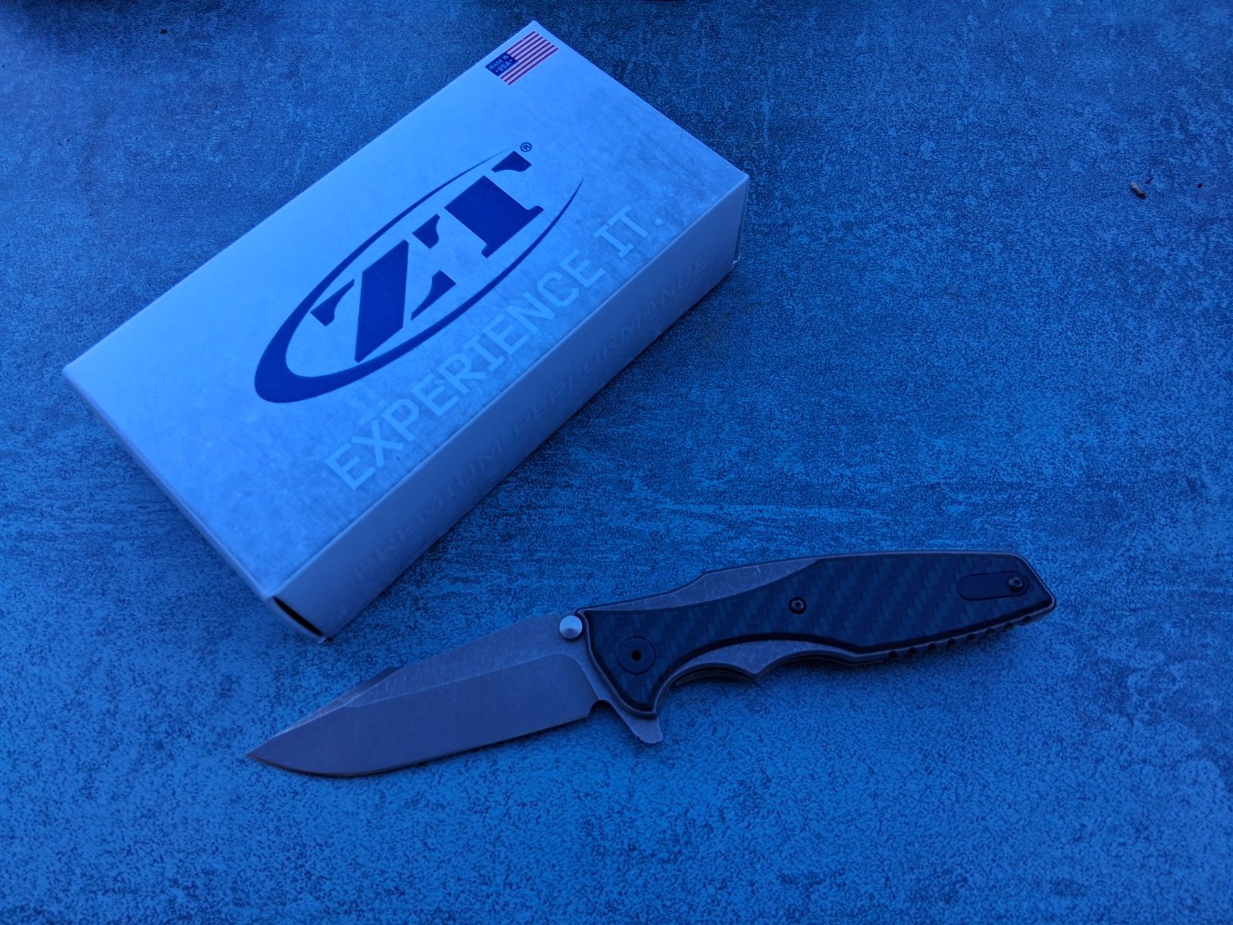 Zero Tolerance Coltelli tascabile: Zero Tolerance 0393GLCF Rick Hinderer Design Taschenmesser – Nuovo (secondo la descrizione) da Bern venduto da ZT04TUv 2