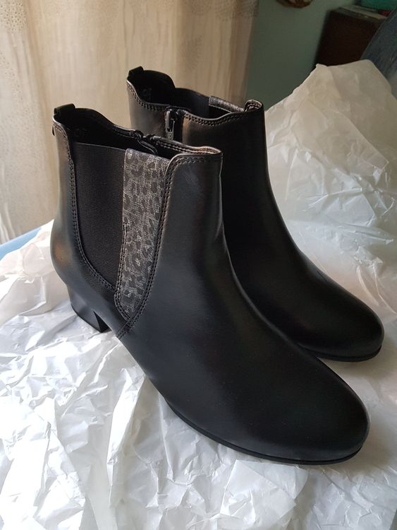 Bottines Trippen En Cuir Bronze - Taille 38 - Neuf Avec Emballage - Style à Enfiler